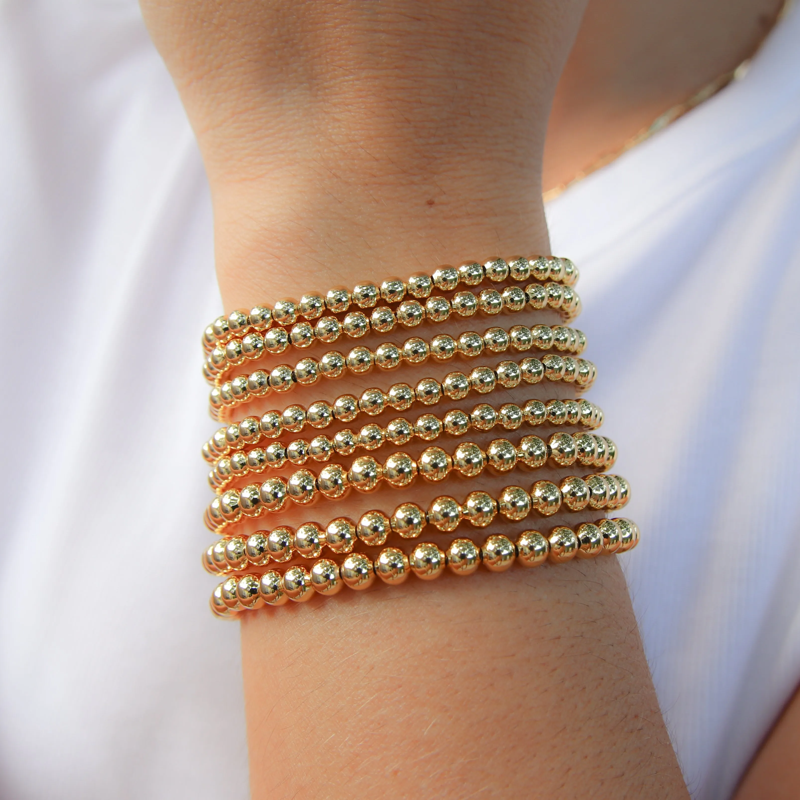 Gold Beaded Bracelet