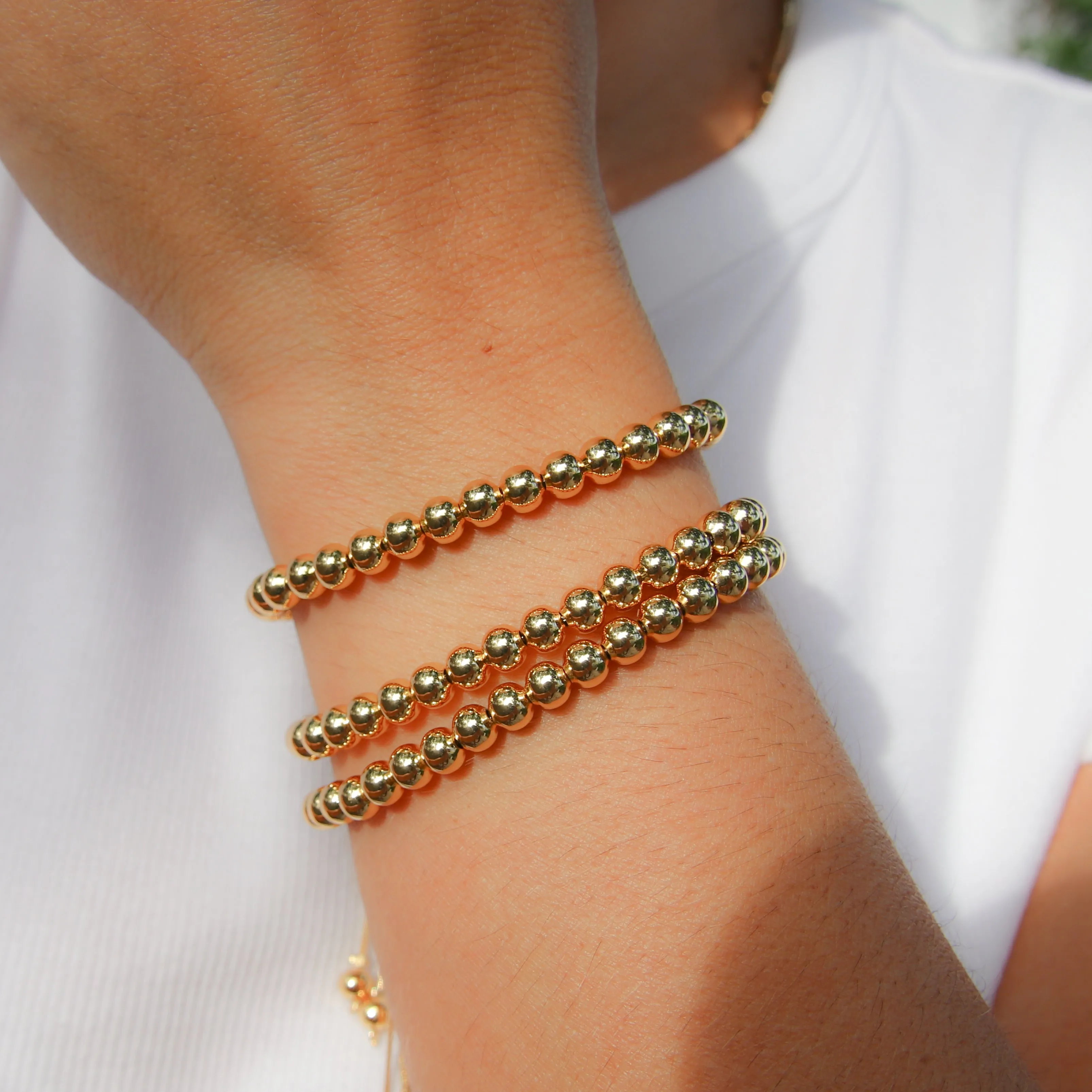 Gold Beaded Bracelet