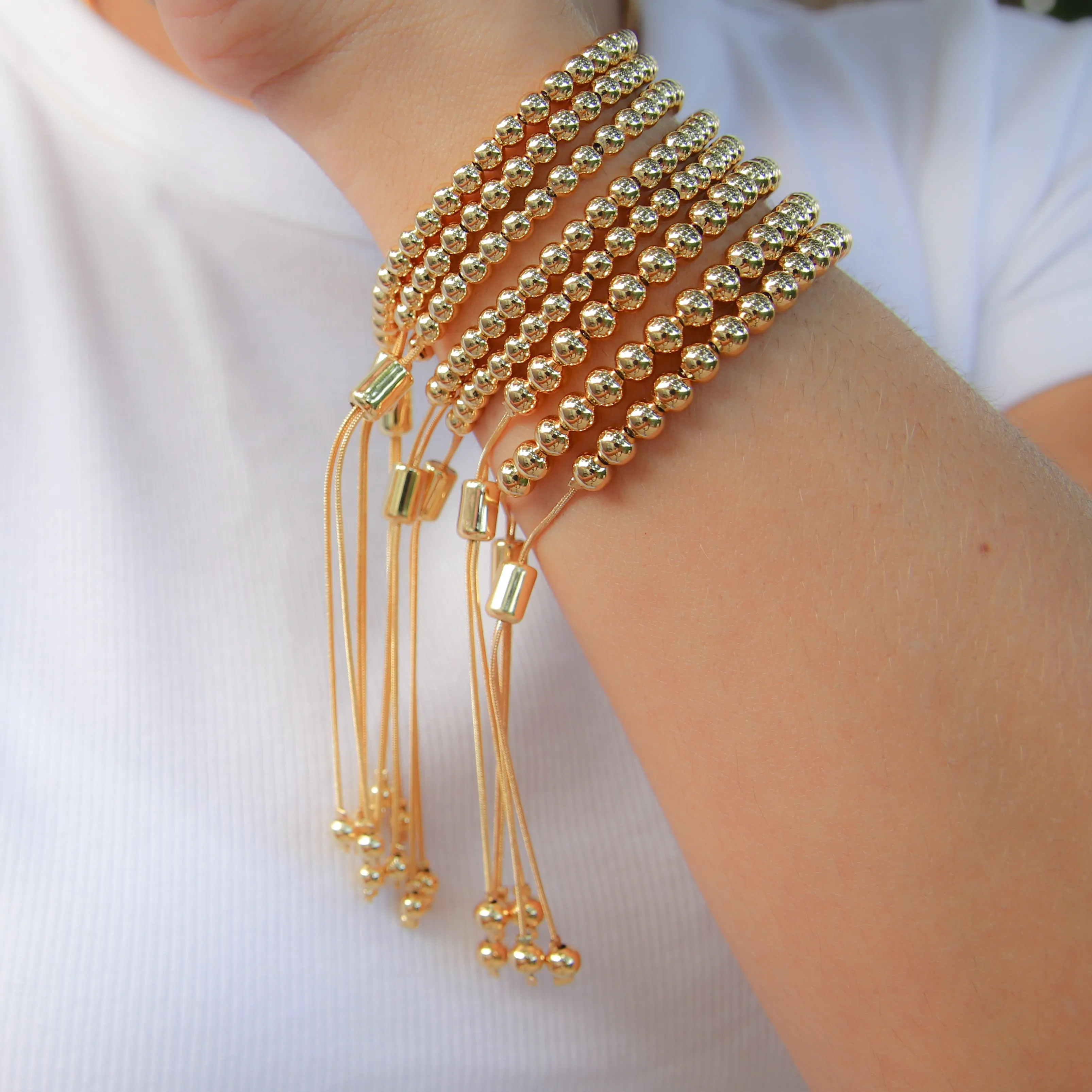 Gold Beaded Bracelet