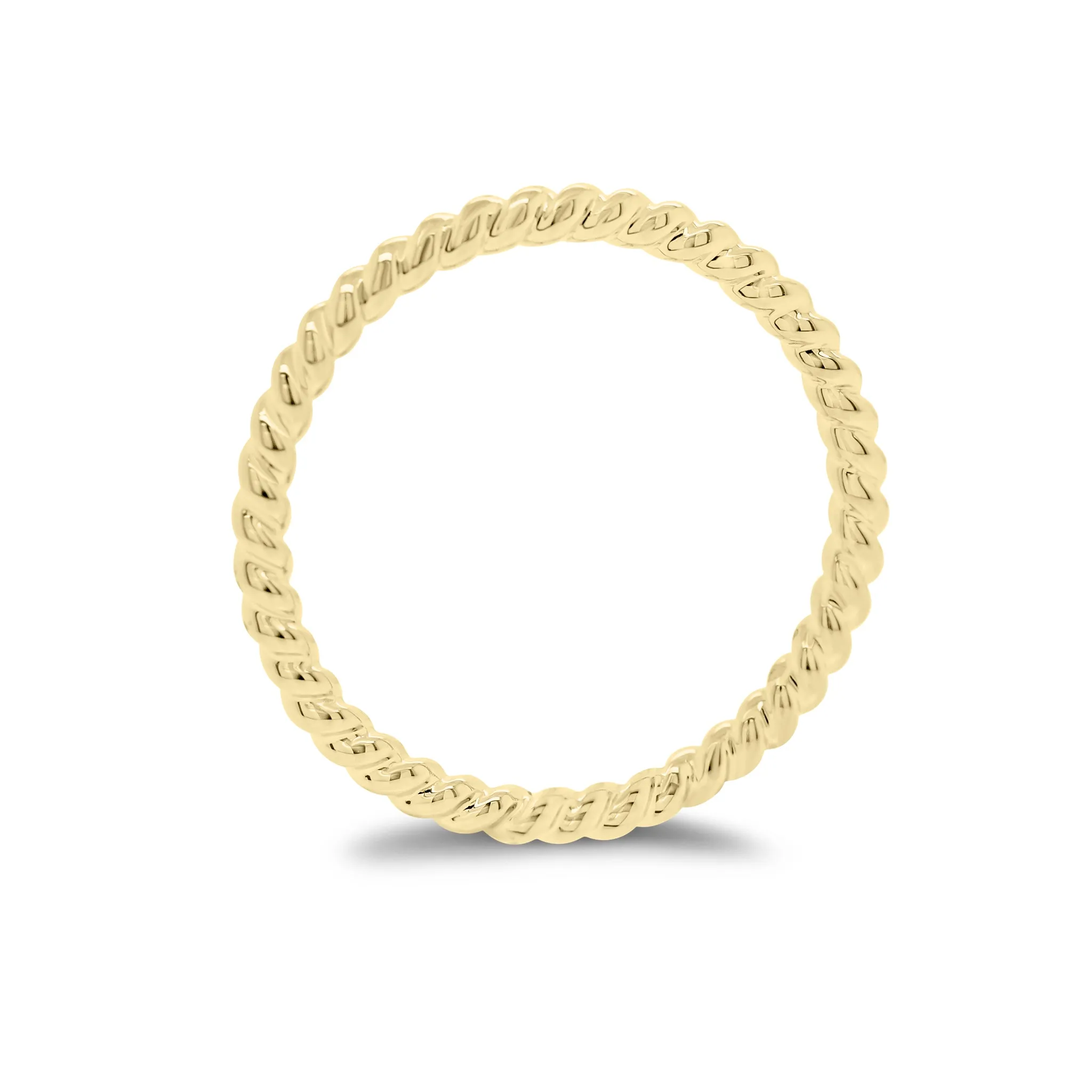 Gold Cable Stacking Ring