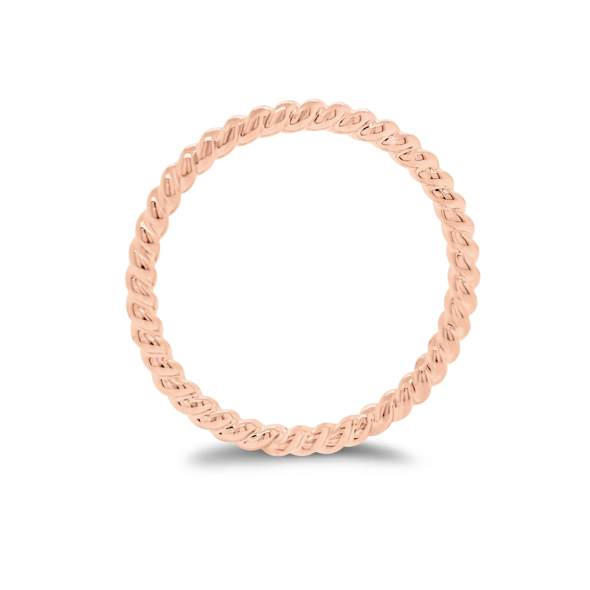 Gold Cable Stacking Ring