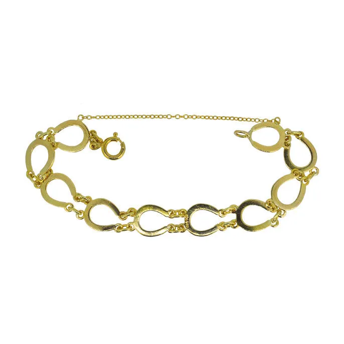 Gold Horseshoe Bracelet