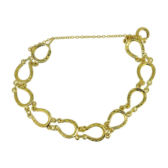 Gold Horseshoe Bracelet