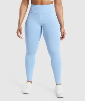 Gymshark Speed Leggings - Moonstone Blue