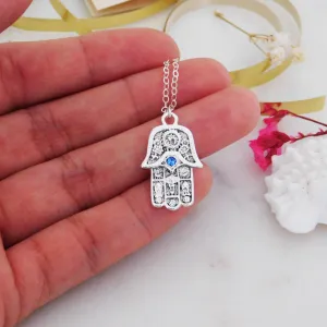 Hamsa Charm Necklace