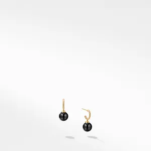 Hoop Earring with Black Onyx in 18K Gold