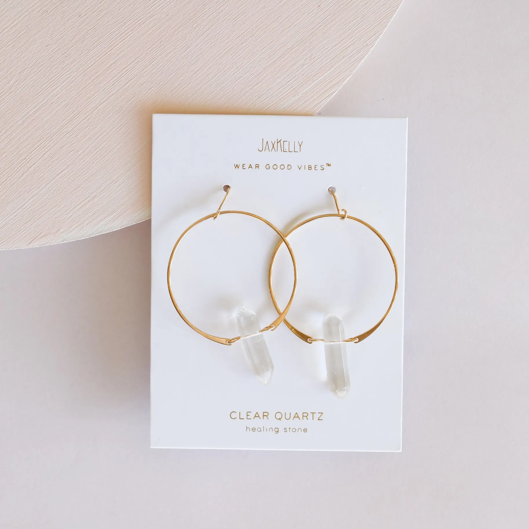 Hoops- Clear Quartz