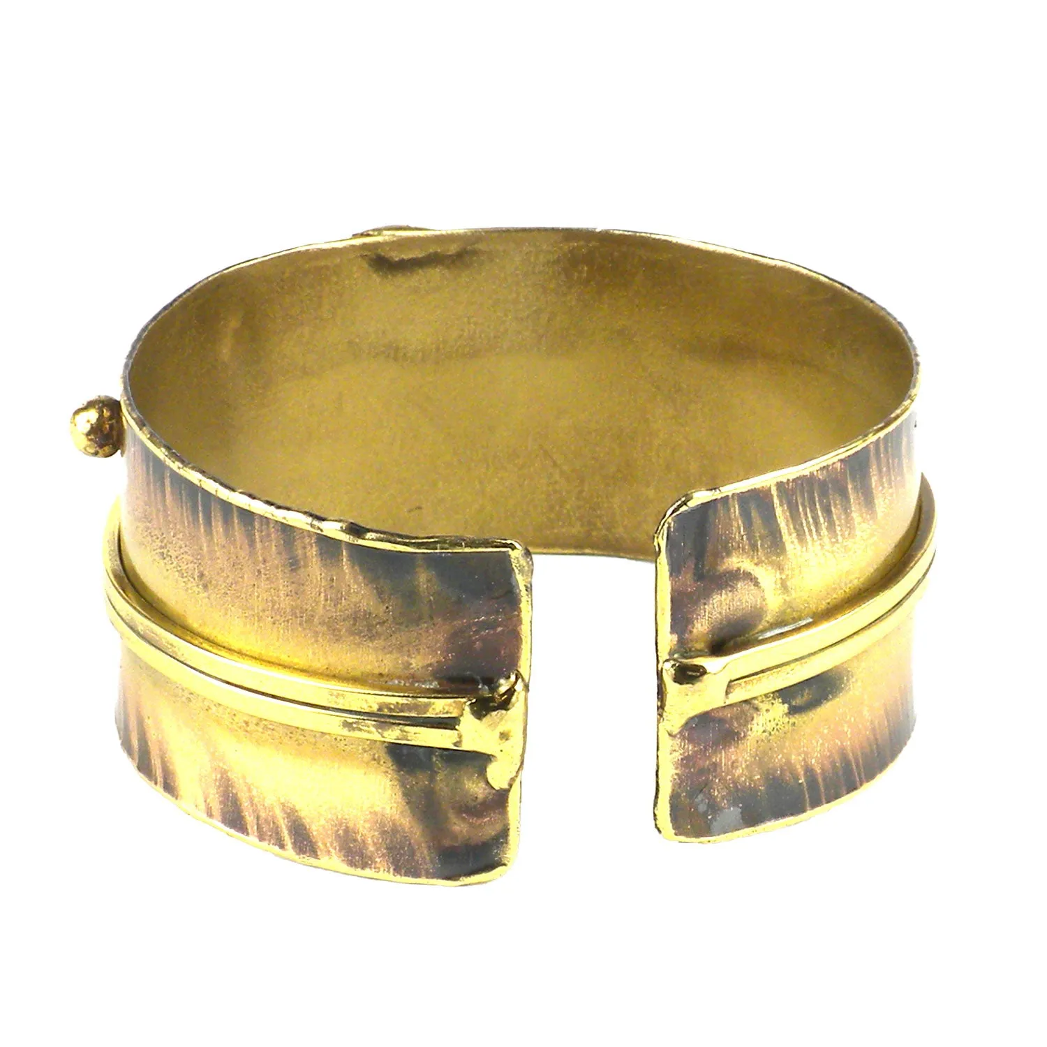 Howlite Disk Brass Cuff Brass Images