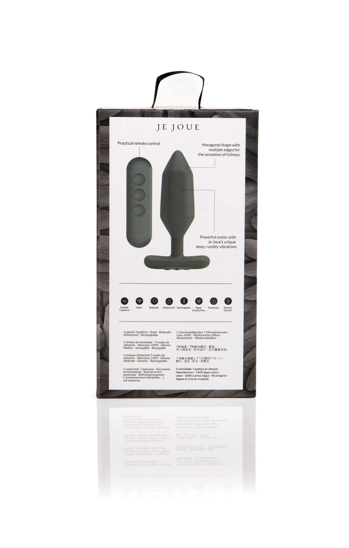 Je Joue Onyx Vibrating Butt Plug