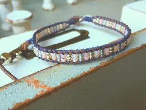 Ladder woven Bracelet, Stack Friendship bracelet