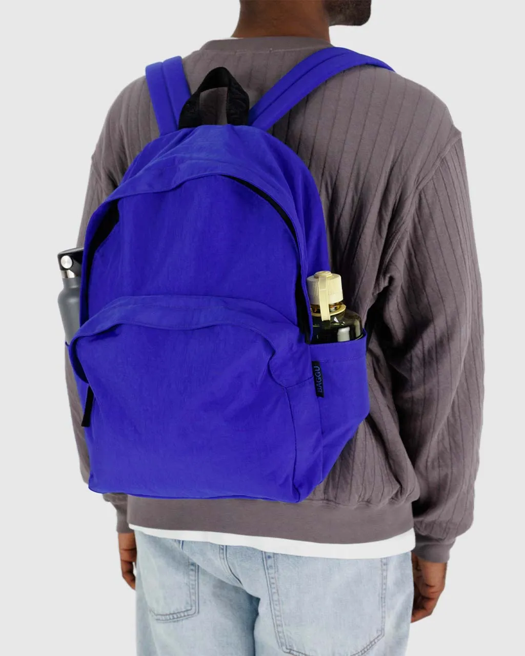 Large Nylon Backpack - Lapis