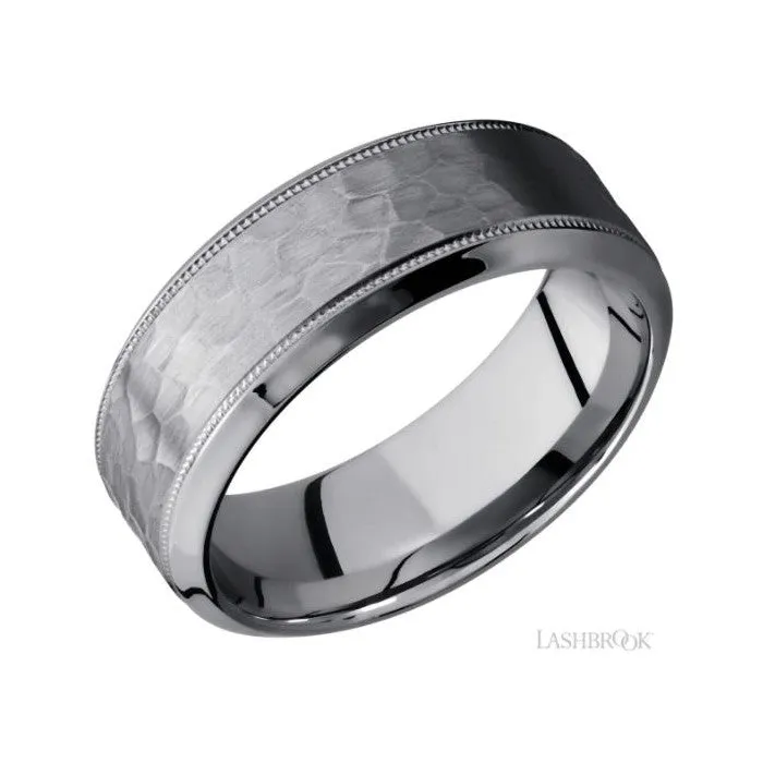 Lashbrook Tantalum Fancy 8mm Wedding Band TA8HB2UMIL