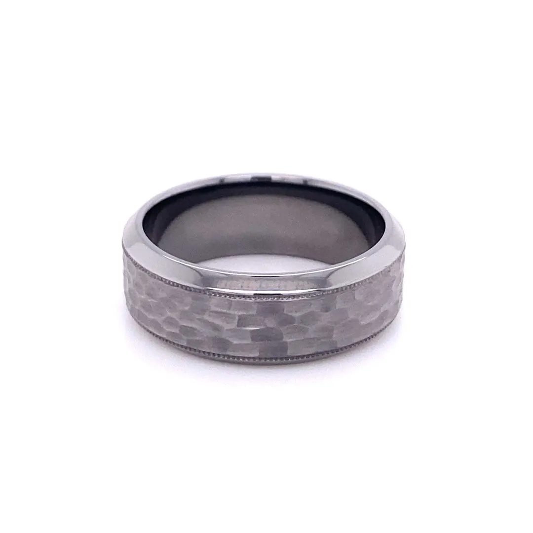 Lashbrook Tantalum Fancy 8mm Wedding Band TA8HB2UMIL