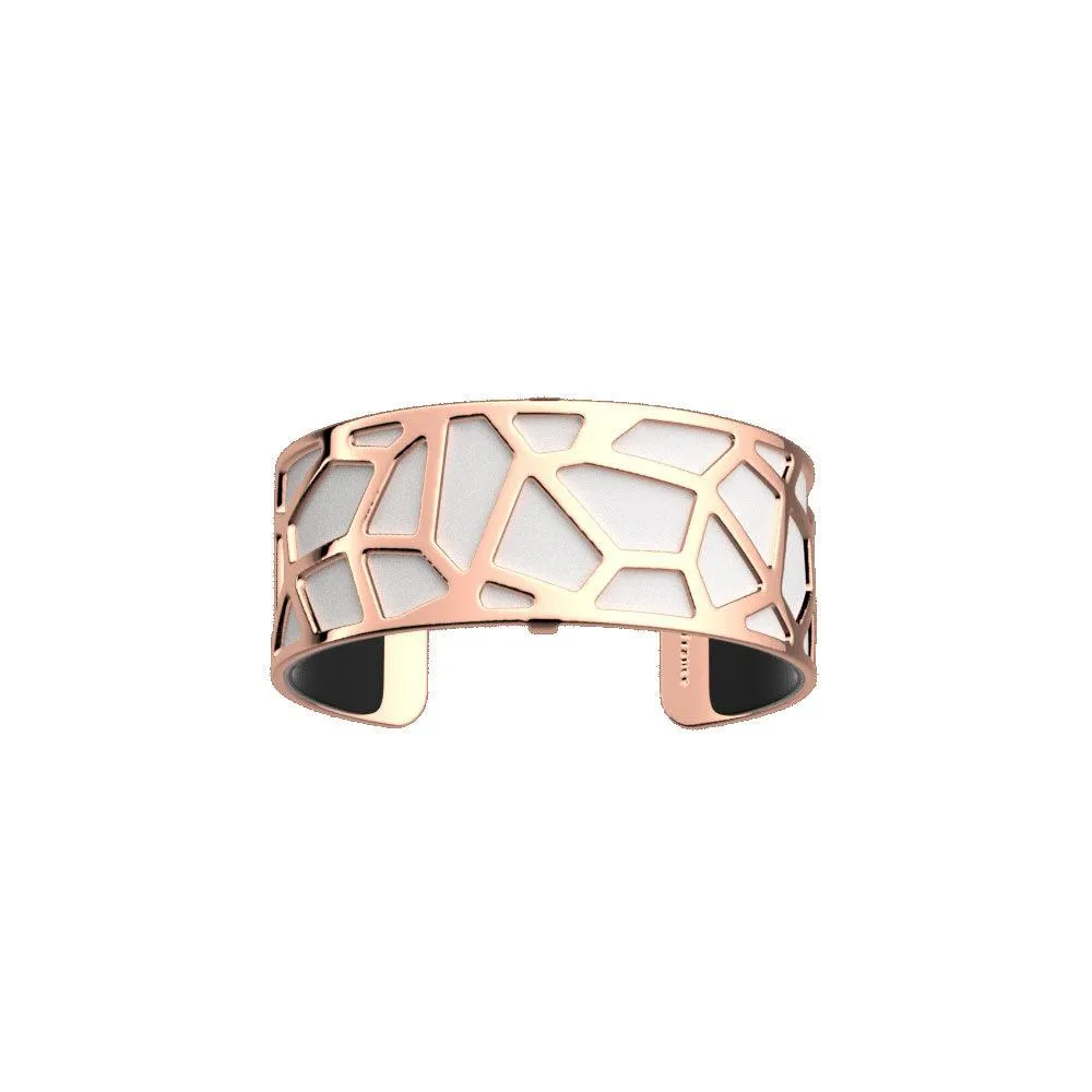 LES GEORGETTES BY ALTESSE Girafe Bracelet 25mm, Rose Gold Finishing - Black / White