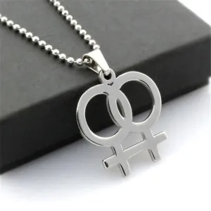 Lesbian Pride Necklace