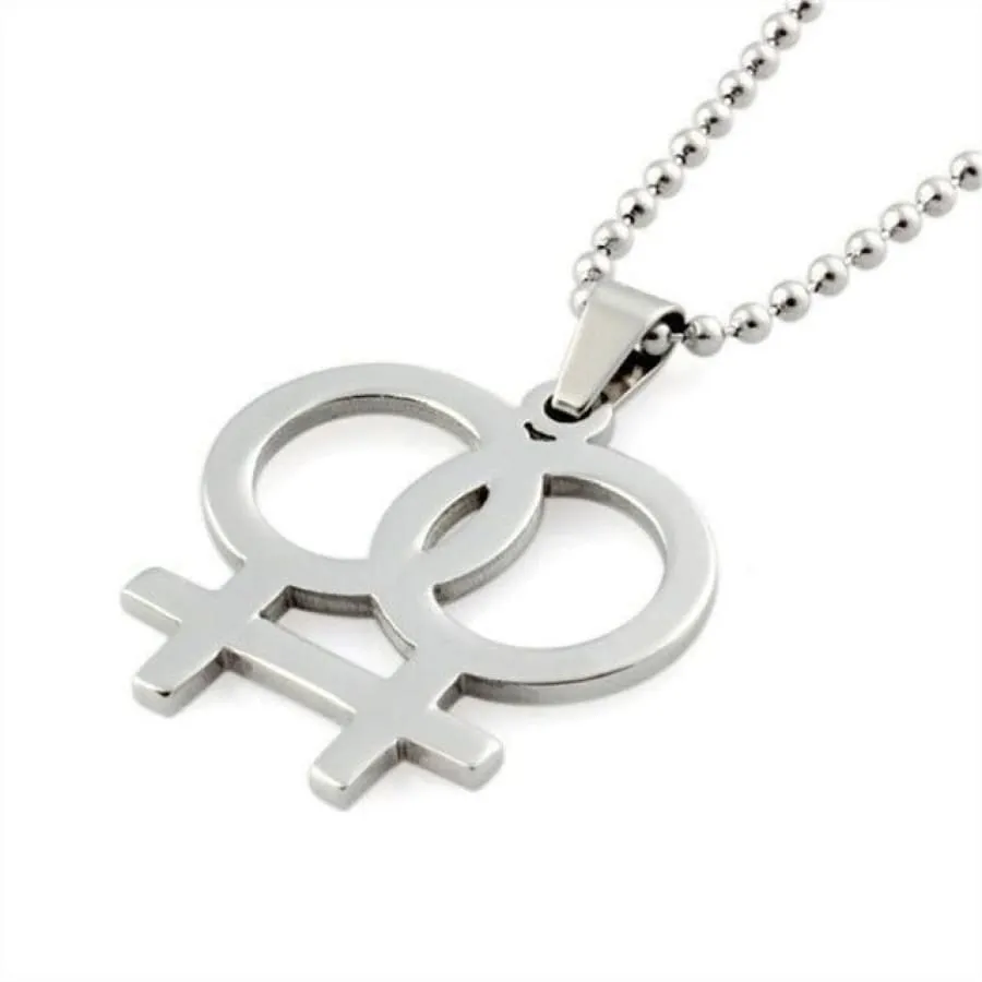 Lesbian Pride Necklace