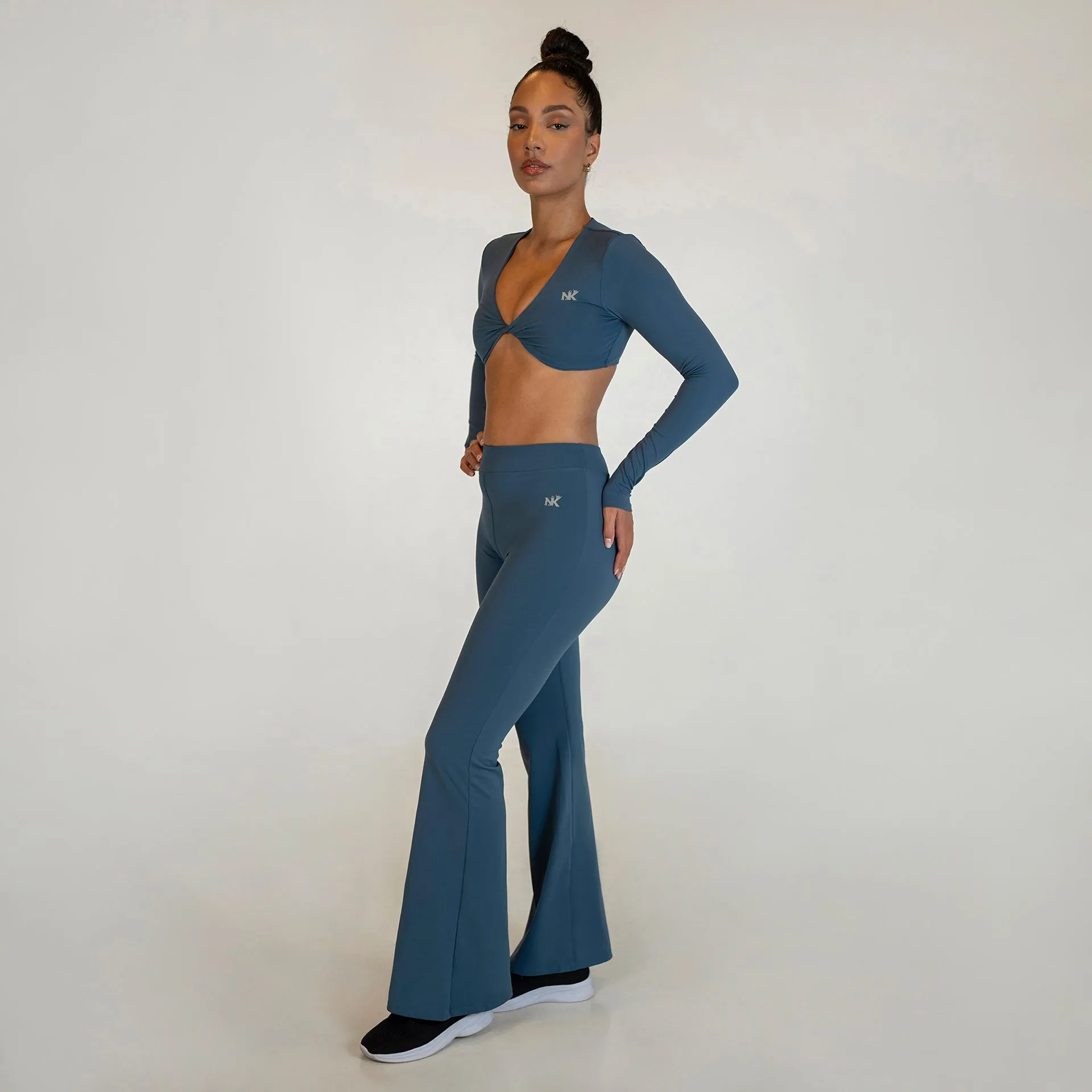 Luxe Blue Crop Top