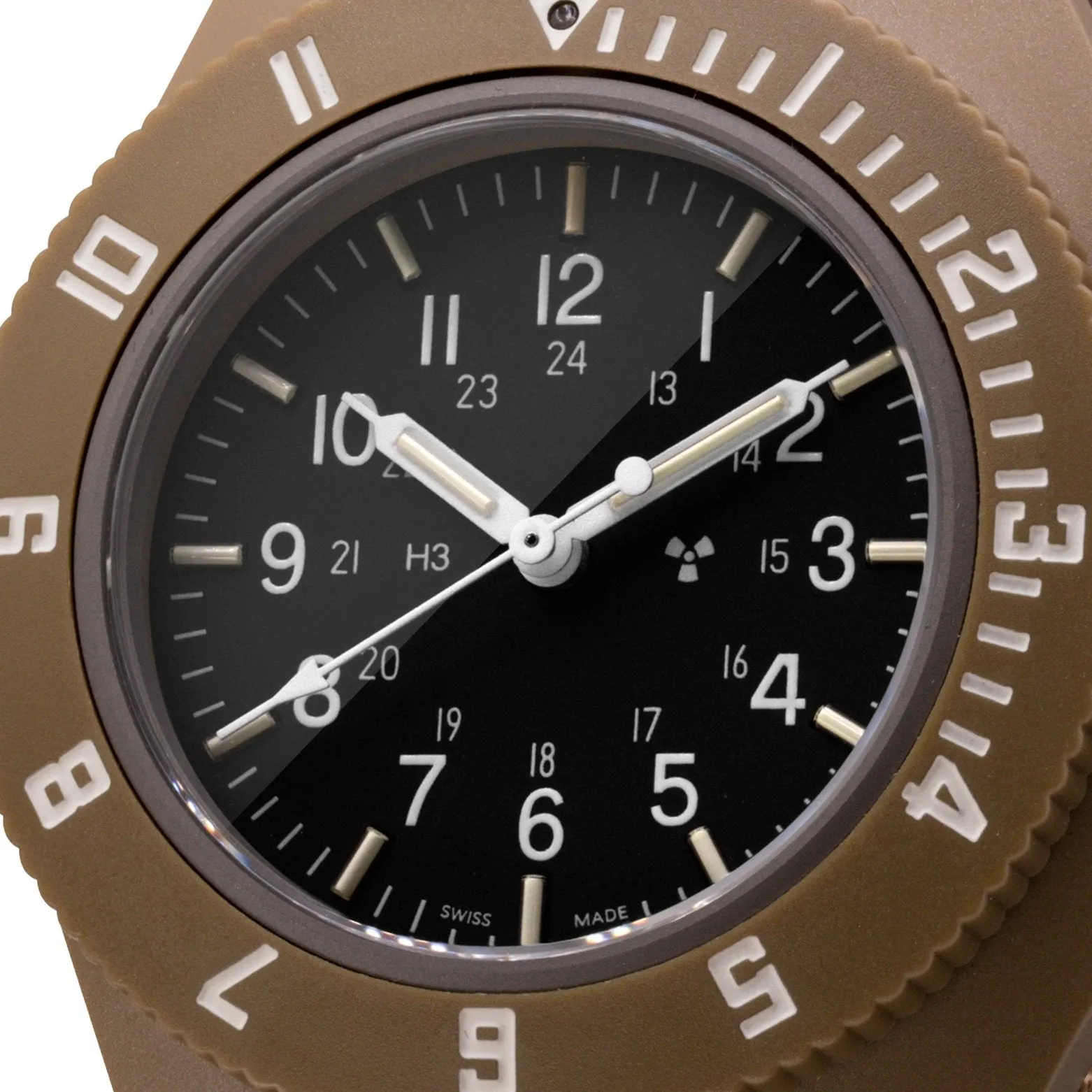 MARATHON PILOT'S NAVIGATOR - NO DATE - 41MM - TAN - NO US GOVERNMENT MARK