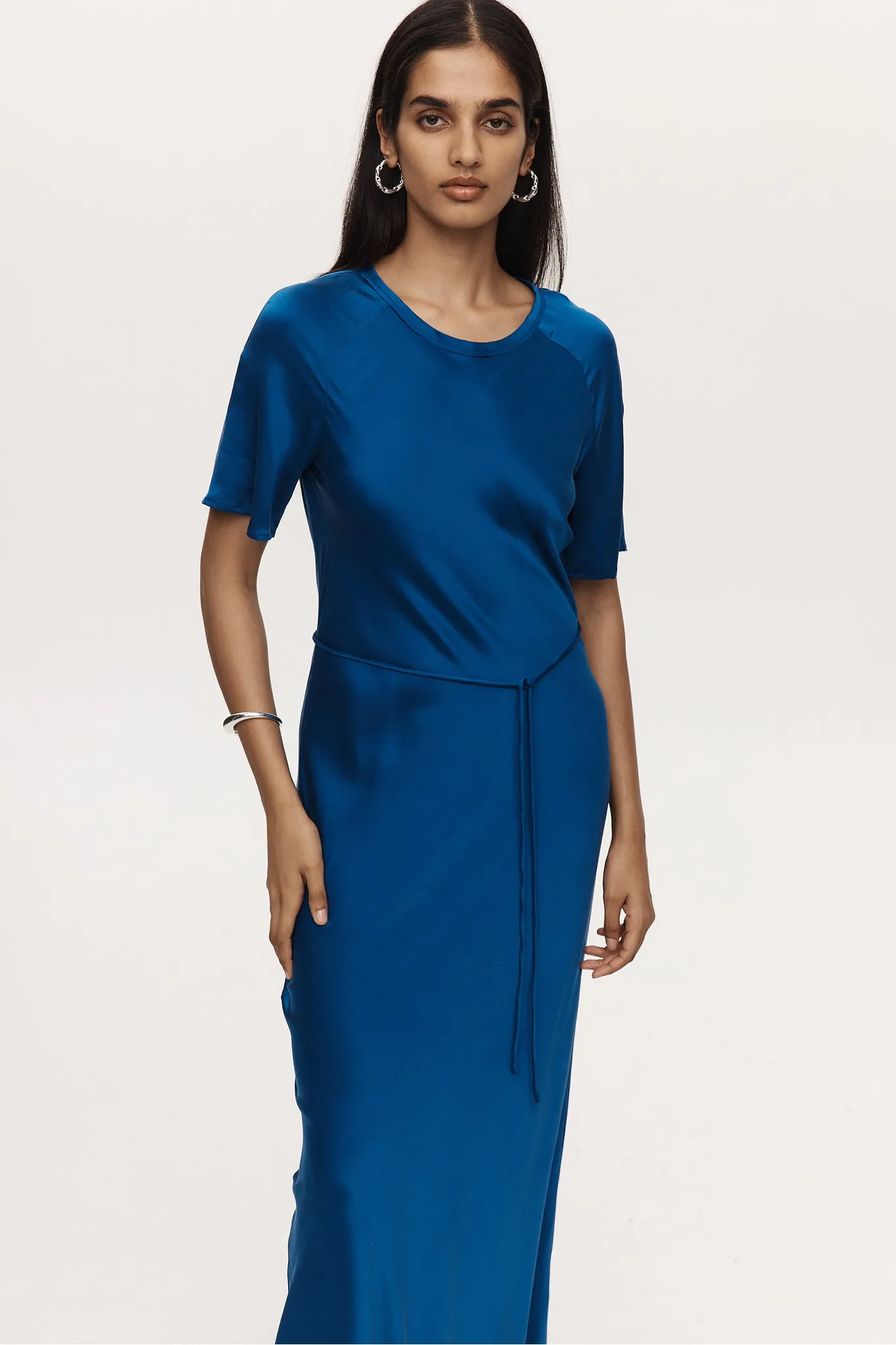 Marle Abigail Dress - Silk - Lapis