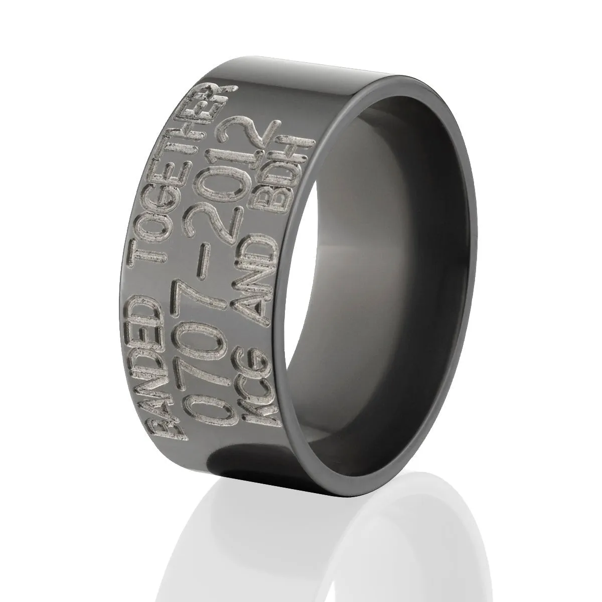 Matte Black Duck Band - Men's Wedding Rings