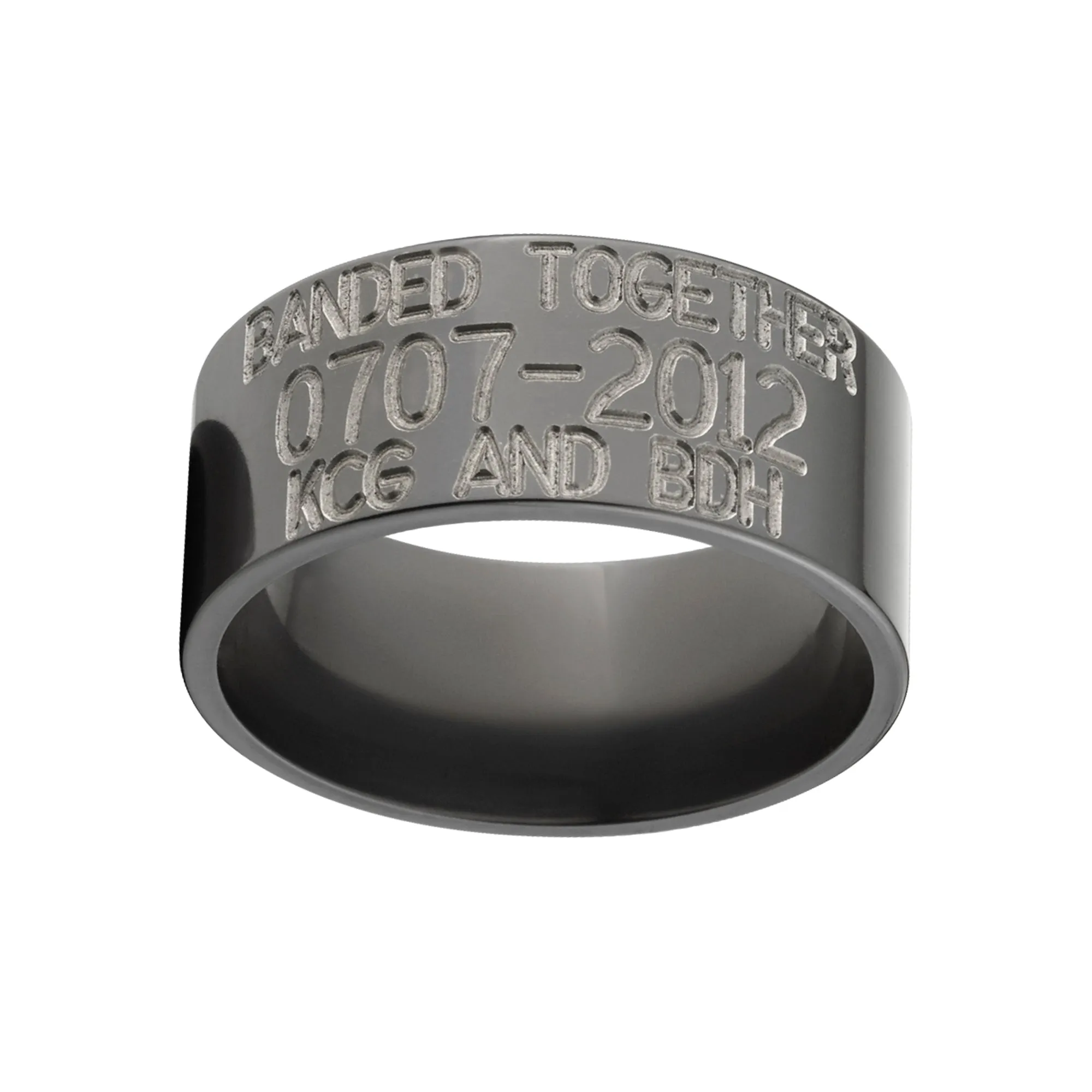 Matte Black Duck Band - Men's Wedding Rings