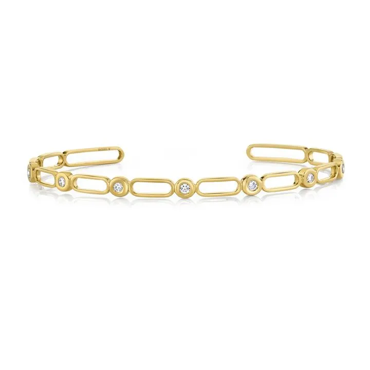 Michael M Connection Cuff Women's Bangle Bracelet BR358-M