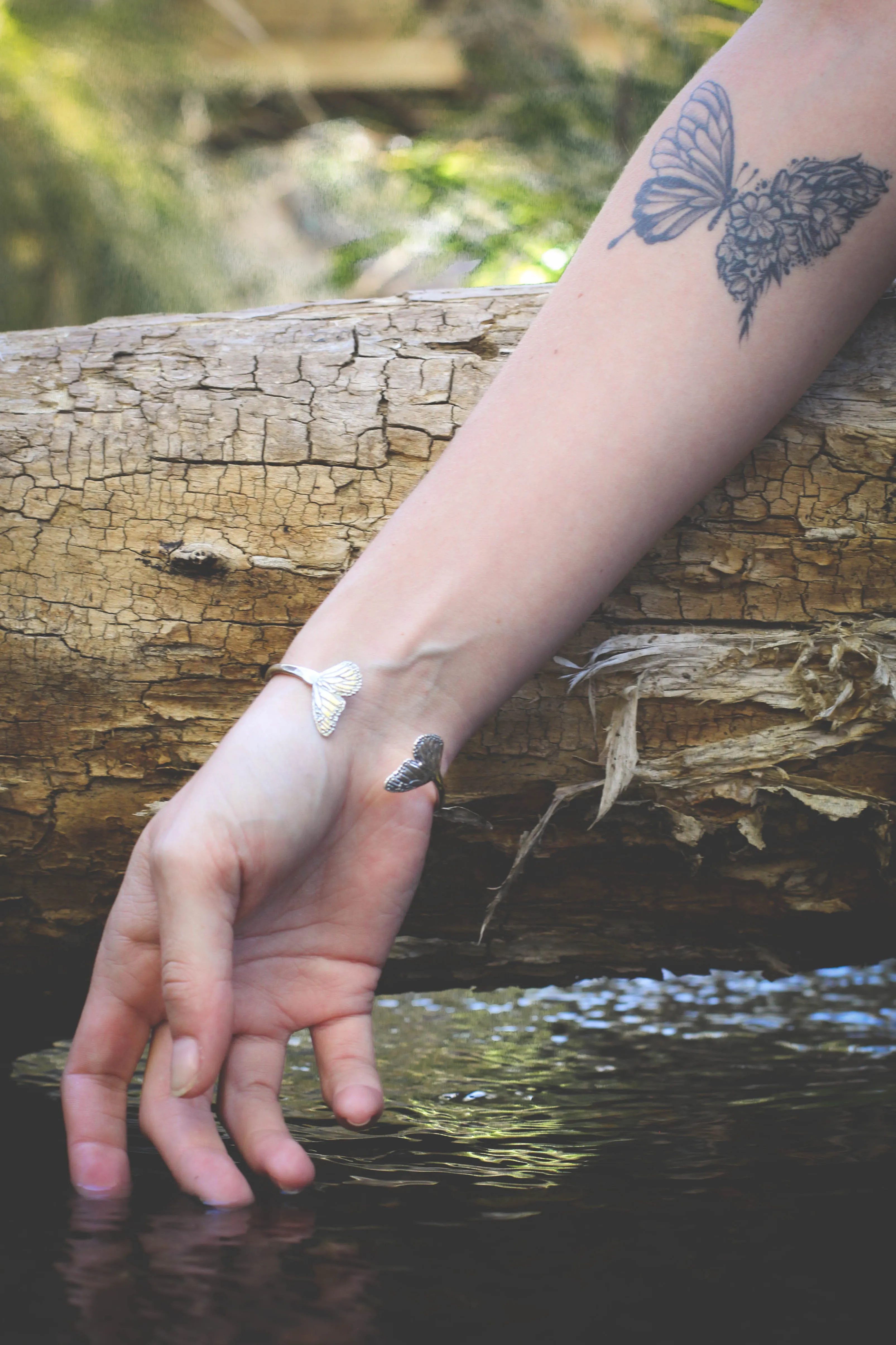 Monarch Butterfly Cuff Bracelet