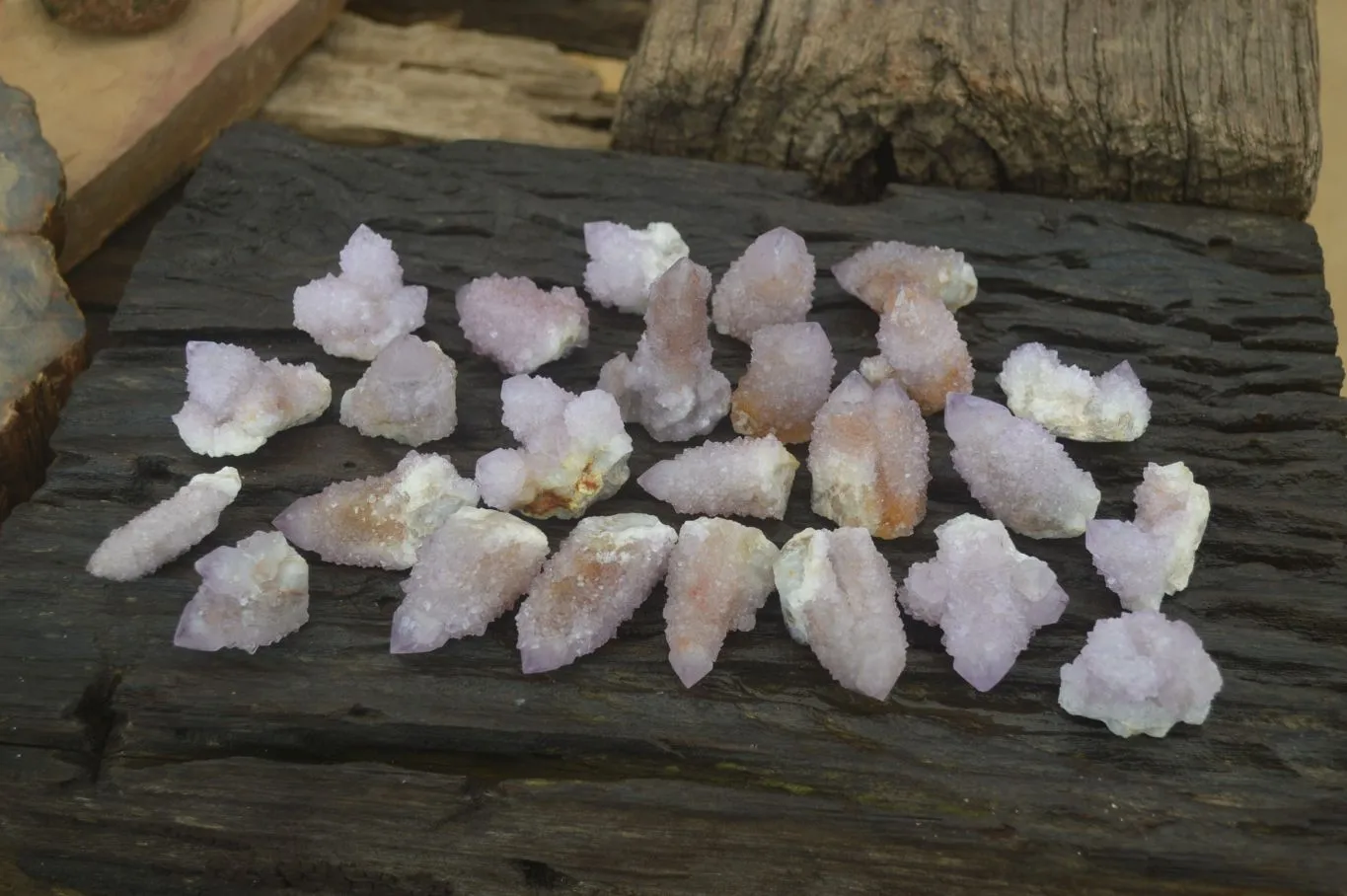 Natural Amethyst Spirit Quartz Crystals x 35 From Boekenhouthoek, South Africa