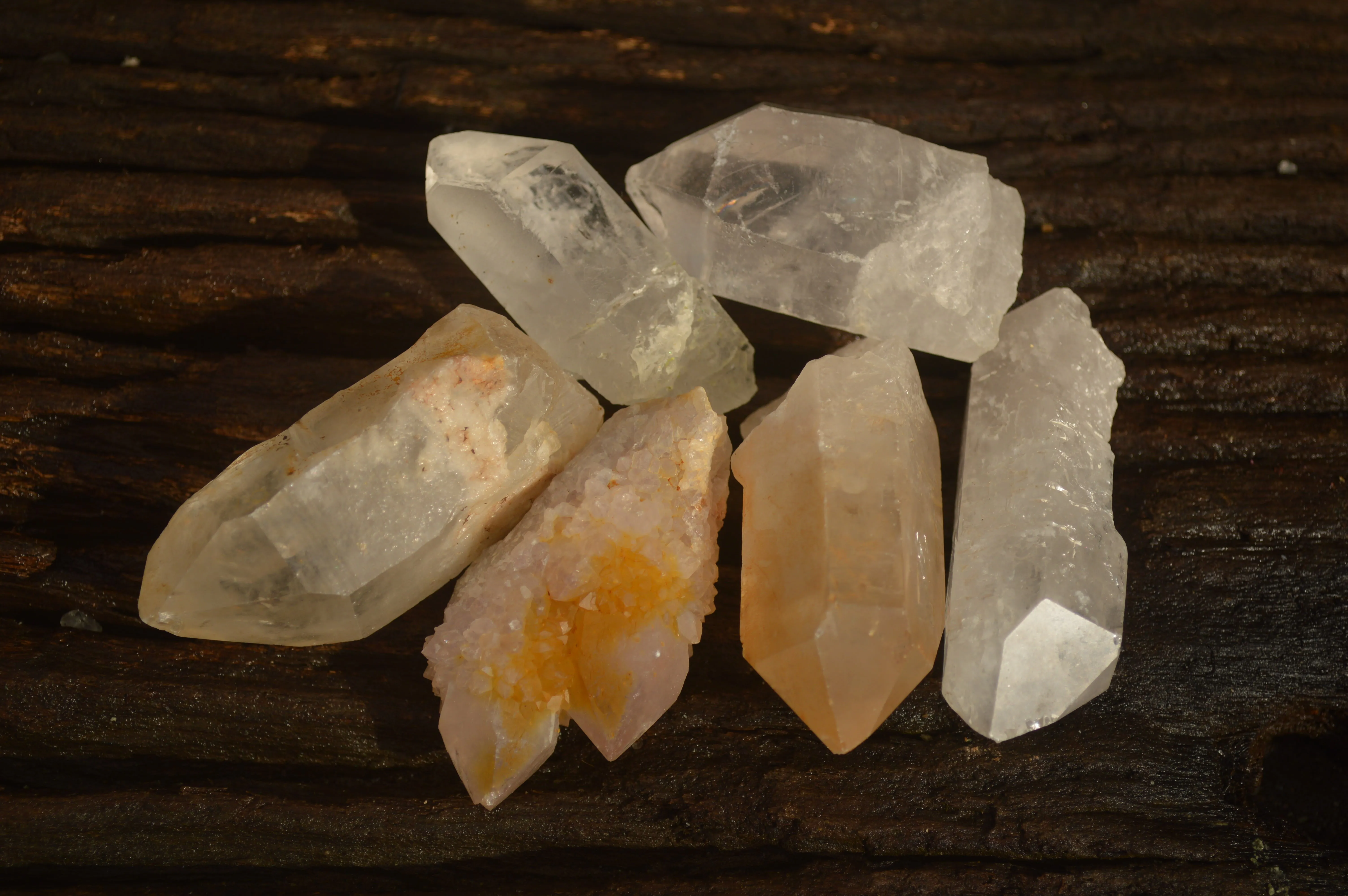 Natural Mixed Selection Of Quartz Specimens x 35 From Southern Africa