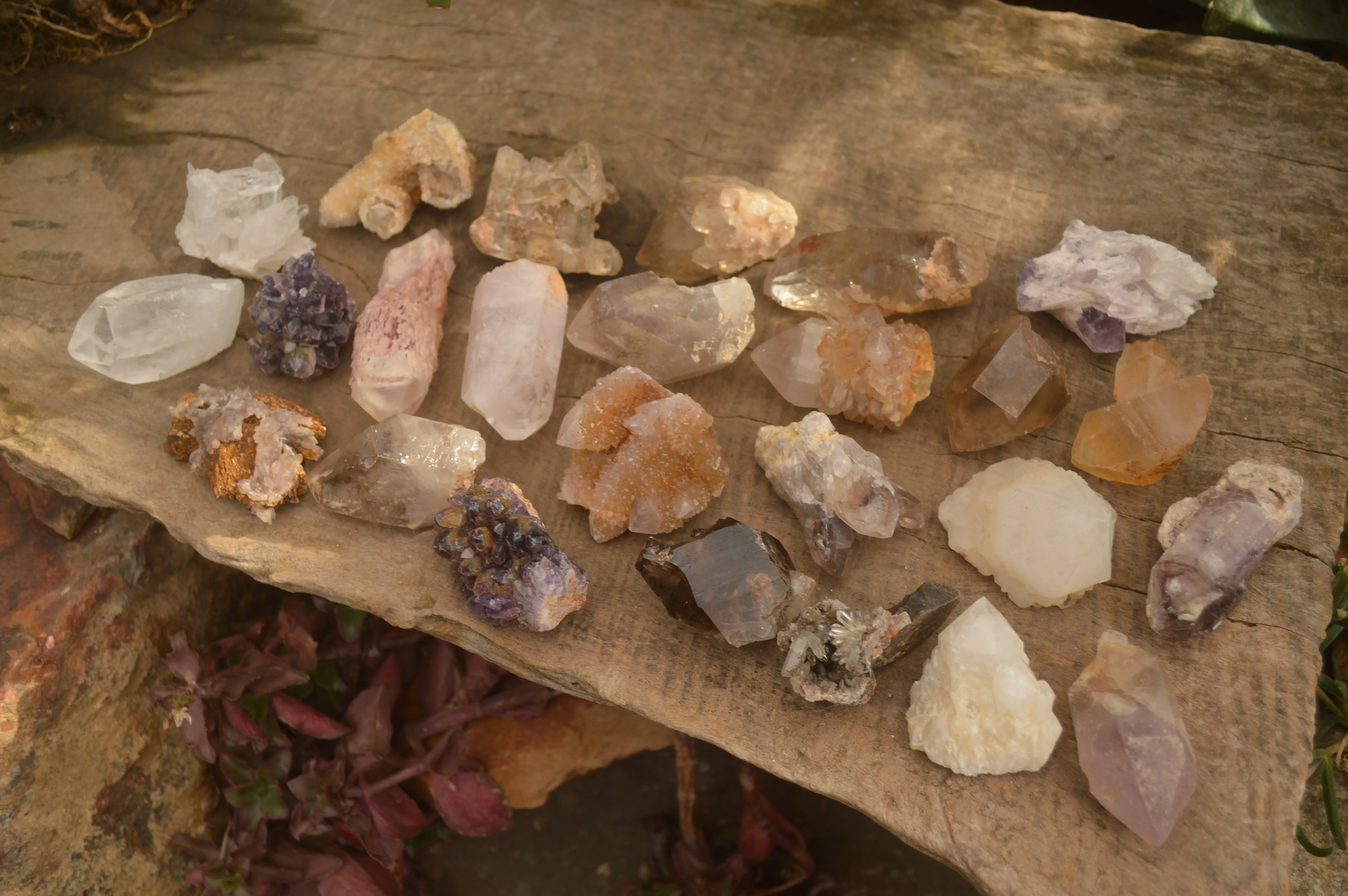 Natural Mixed Selection Of Quartz Specimens x 35 From Southern Africa