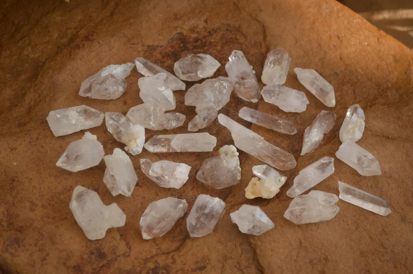 Natural Small Clear Brandberg Quartz Crystals x 70 From Brandberg, Namibia