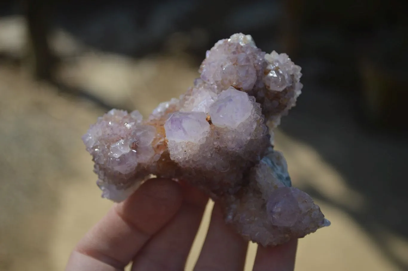 Natural Spirit Ametrine Quartz Clusters x 6 From Boekenhouthoek, South Africa