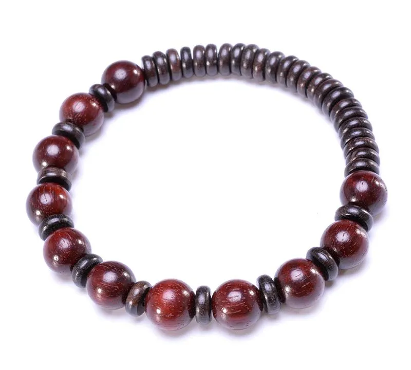 Natural Tibetan Rosewood Beaded Bracelet