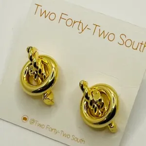 Nauti Twist Stud Earrings