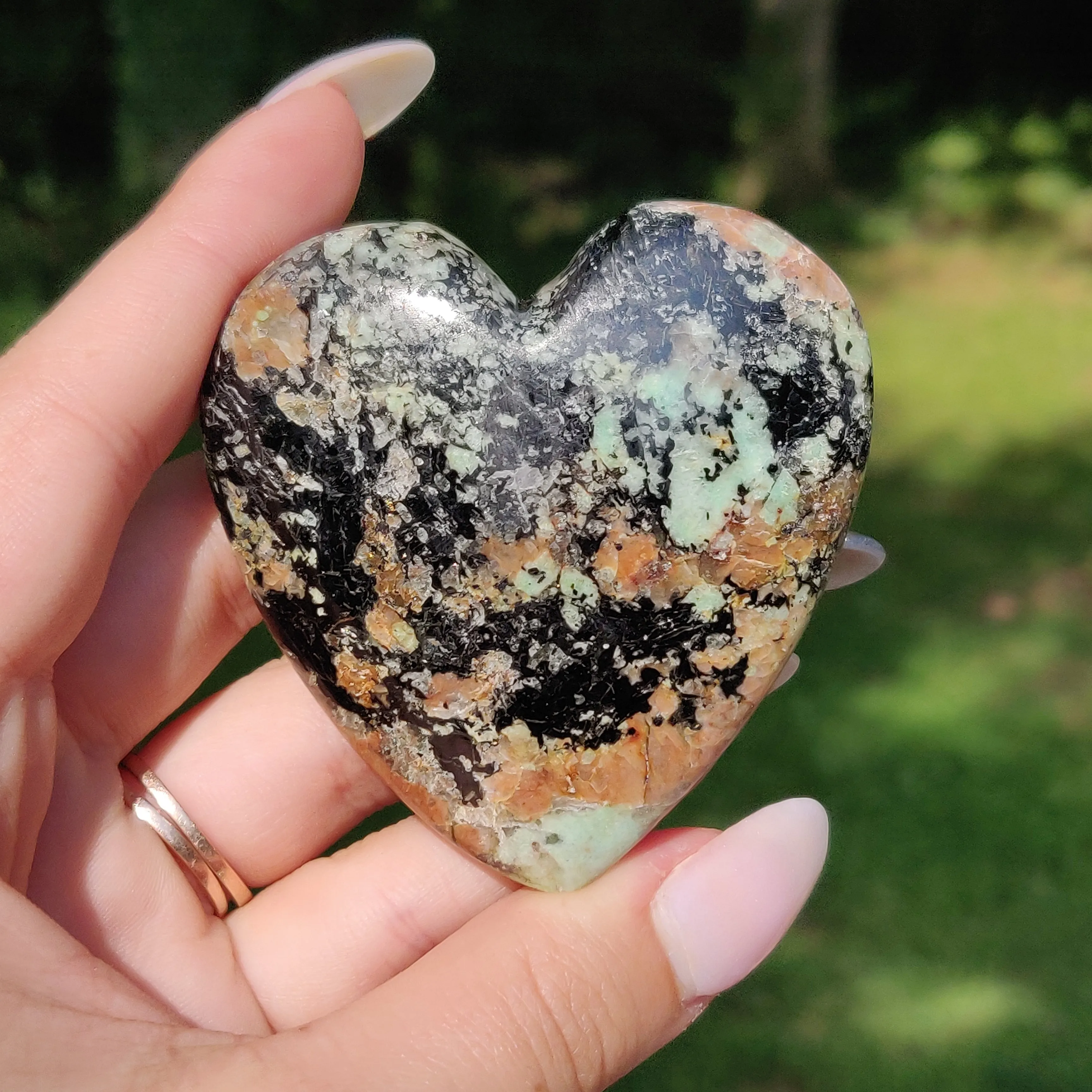 NEW Find from Madagascar!  Calcozite Heart (#J2)