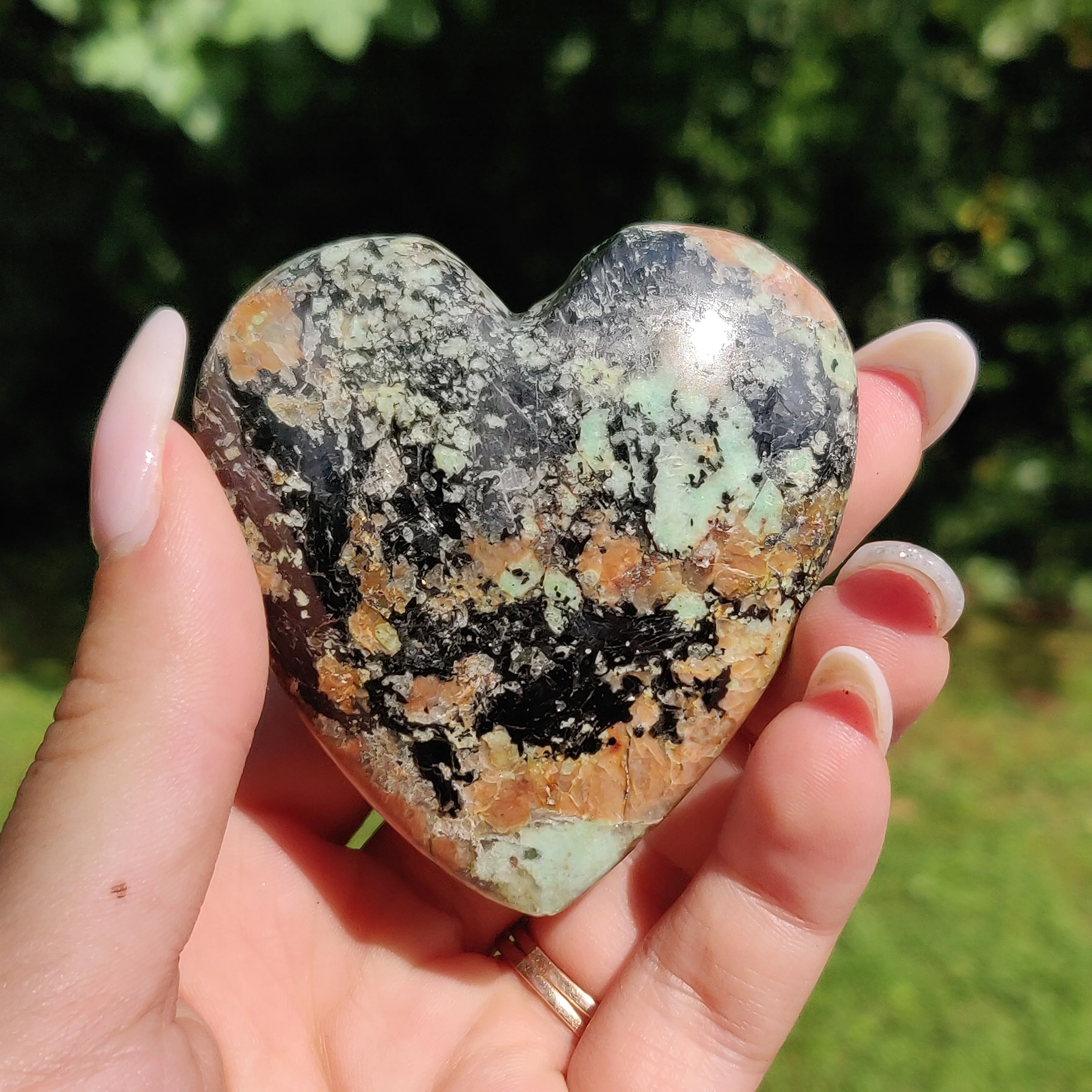 NEW Find from Madagascar!  Calcozite Heart (#J2)