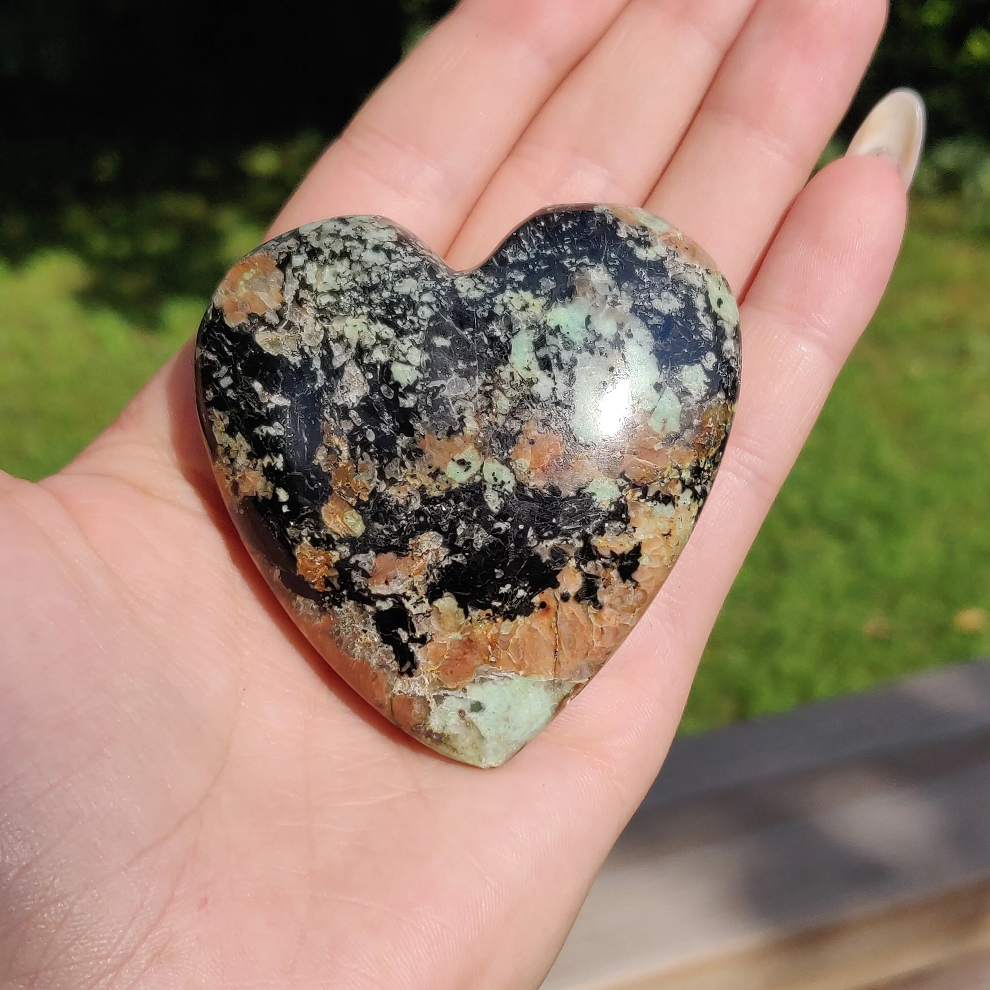 NEW Find from Madagascar!  Calcozite Heart (#J2)