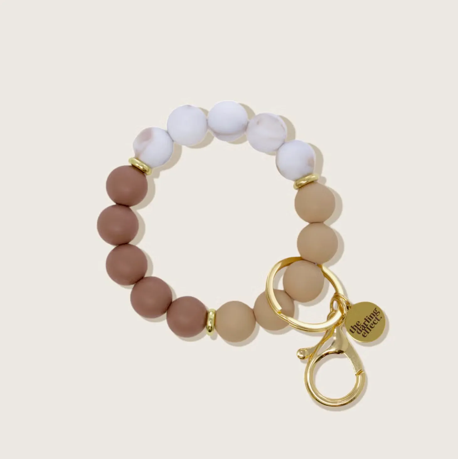 Noella Beaded Silicone Bracelet Keyring