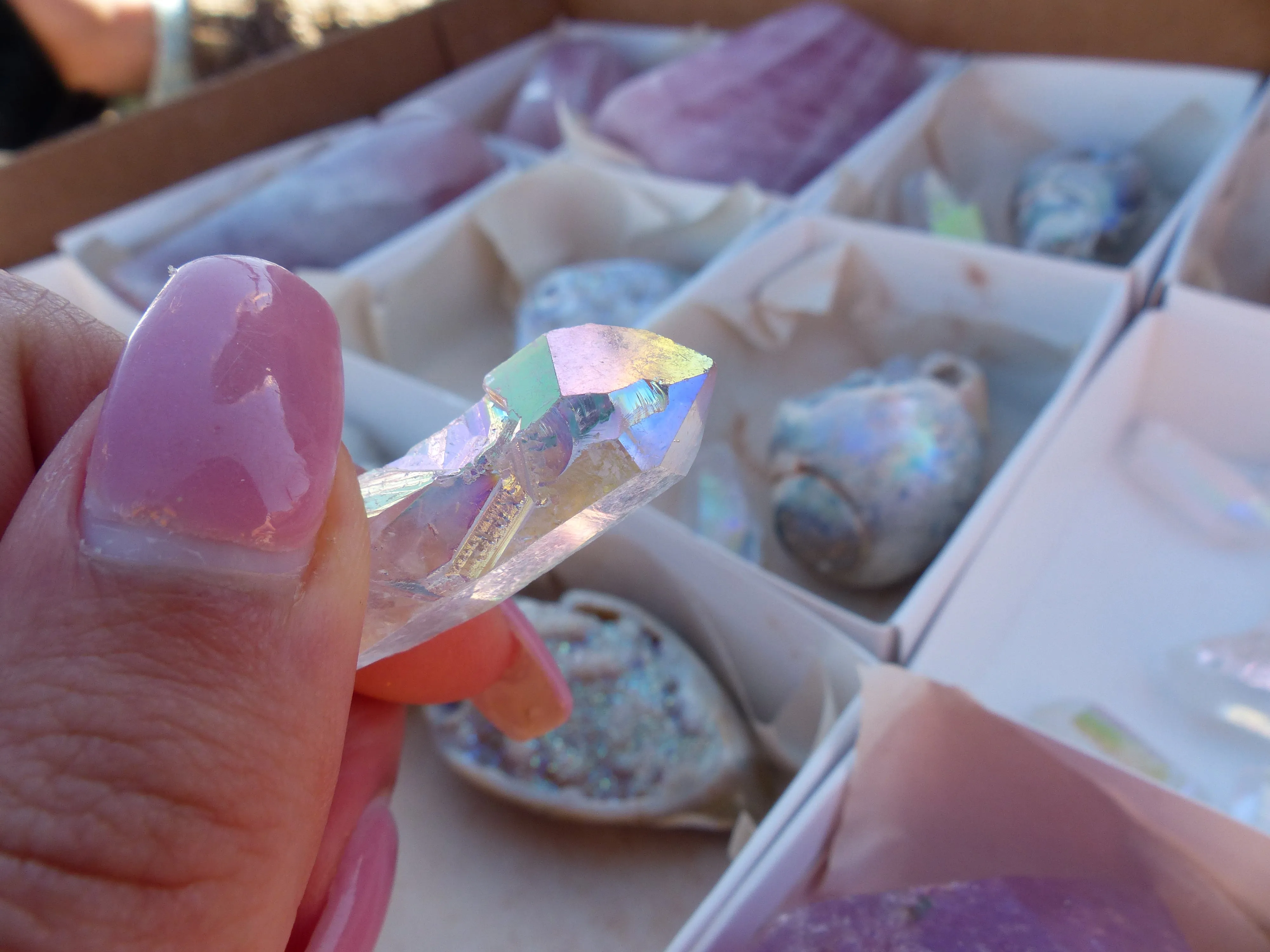 Opal Aura Quartz Point, Angel Aura Quartz Point (#9)