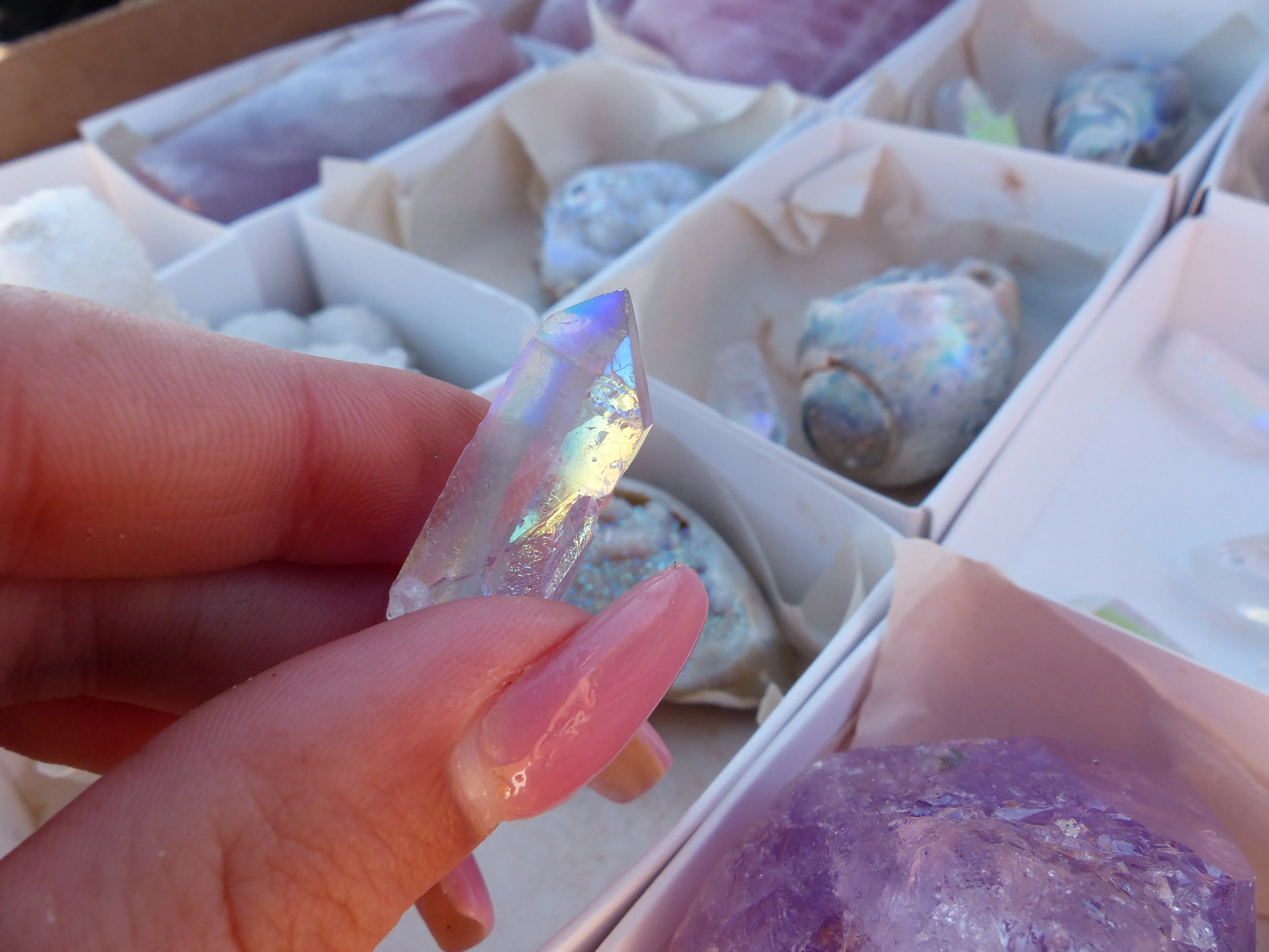 Opal Aura Quartz Point, Angel Aura Quartz Point (#9)