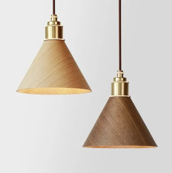 Osmunde Scandinavian Wooden Lamp Shade Pendant Light