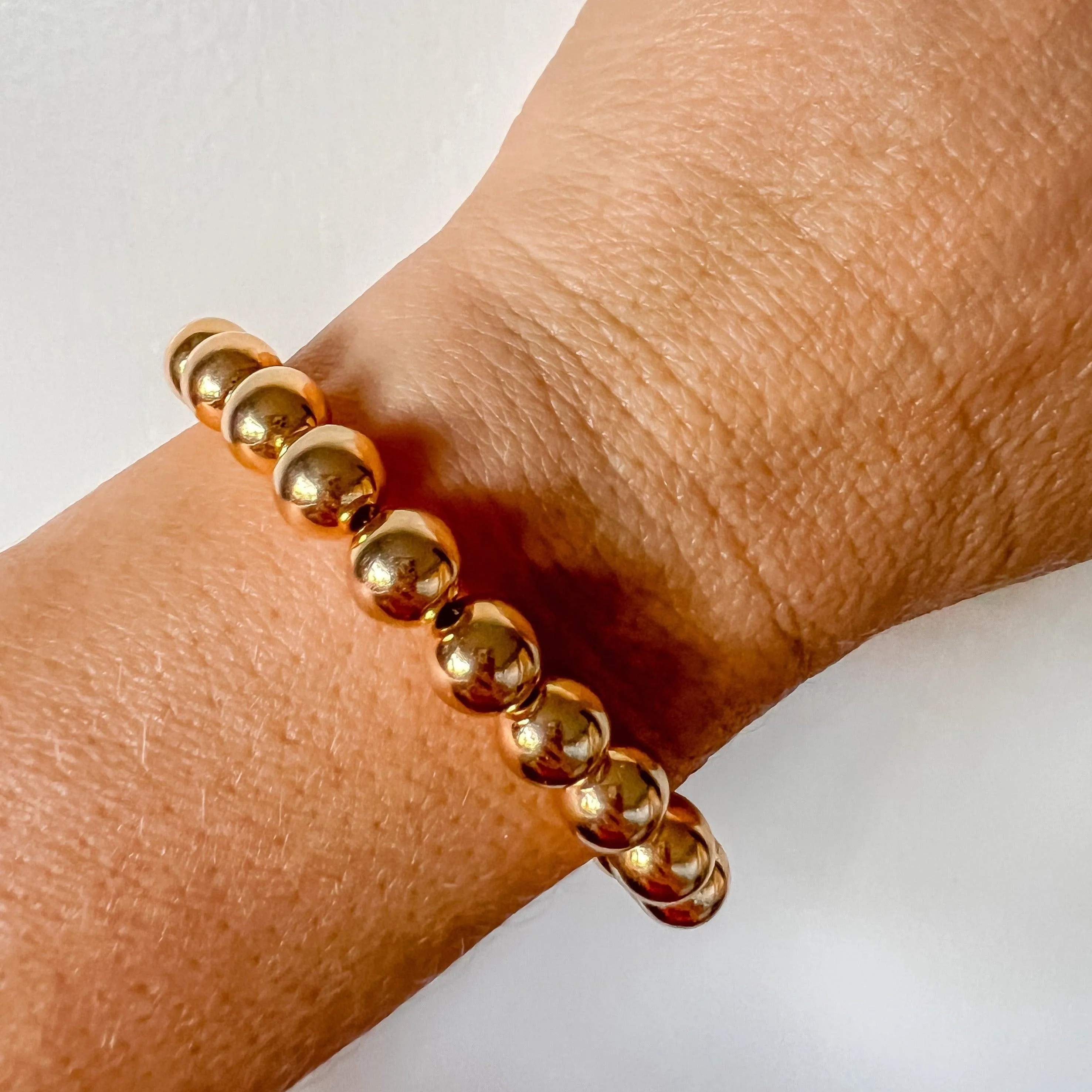 Paige Large Gold Bead Bracelet