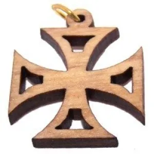 PattEe Olive wood Cross Laser Pendant (6cm or 2.36"long ))