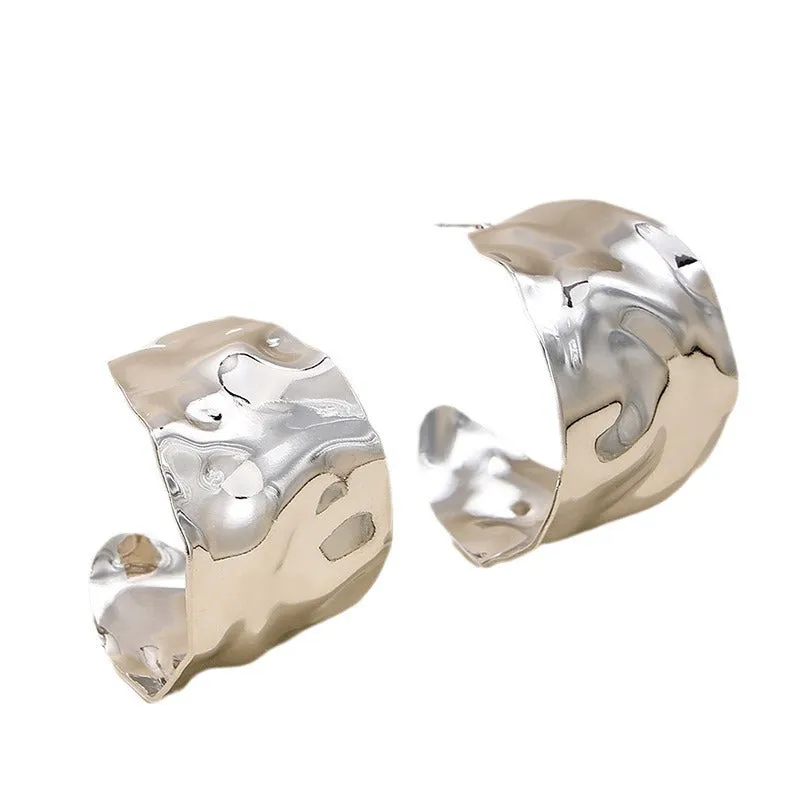 Pre Order:  Irregular Metal Sheet Earrings