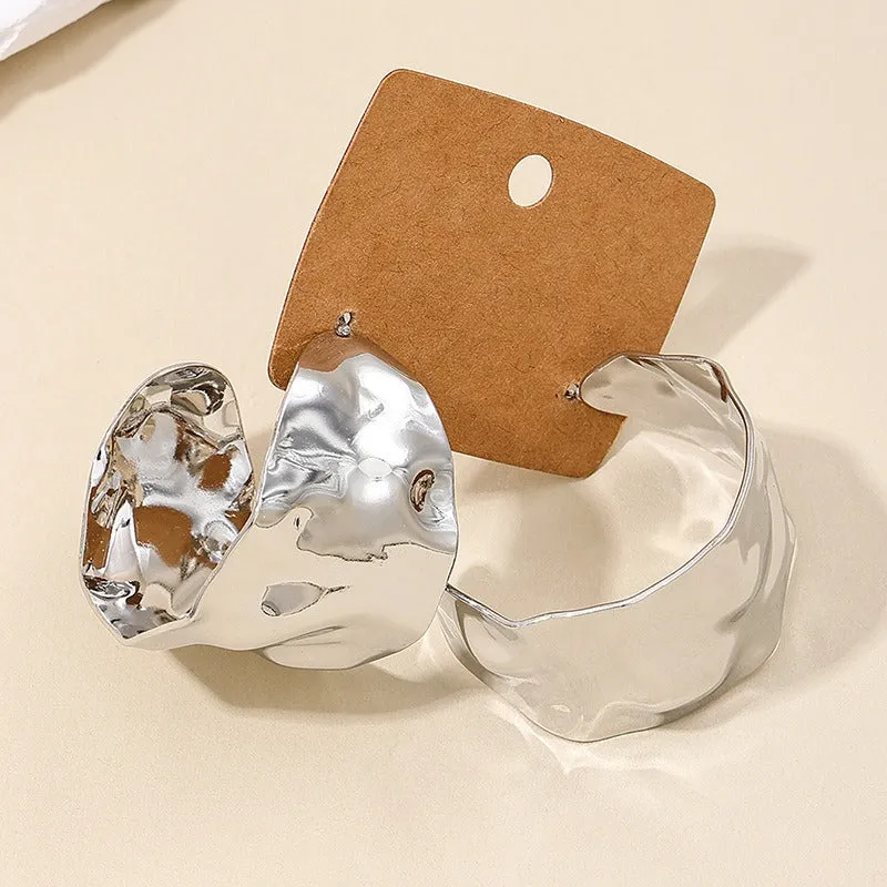 Pre Order:  Irregular Metal Sheet Earrings