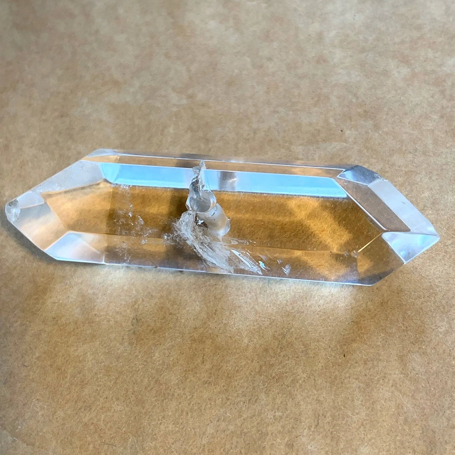 Quartz Crystal Double-Terminated Beads