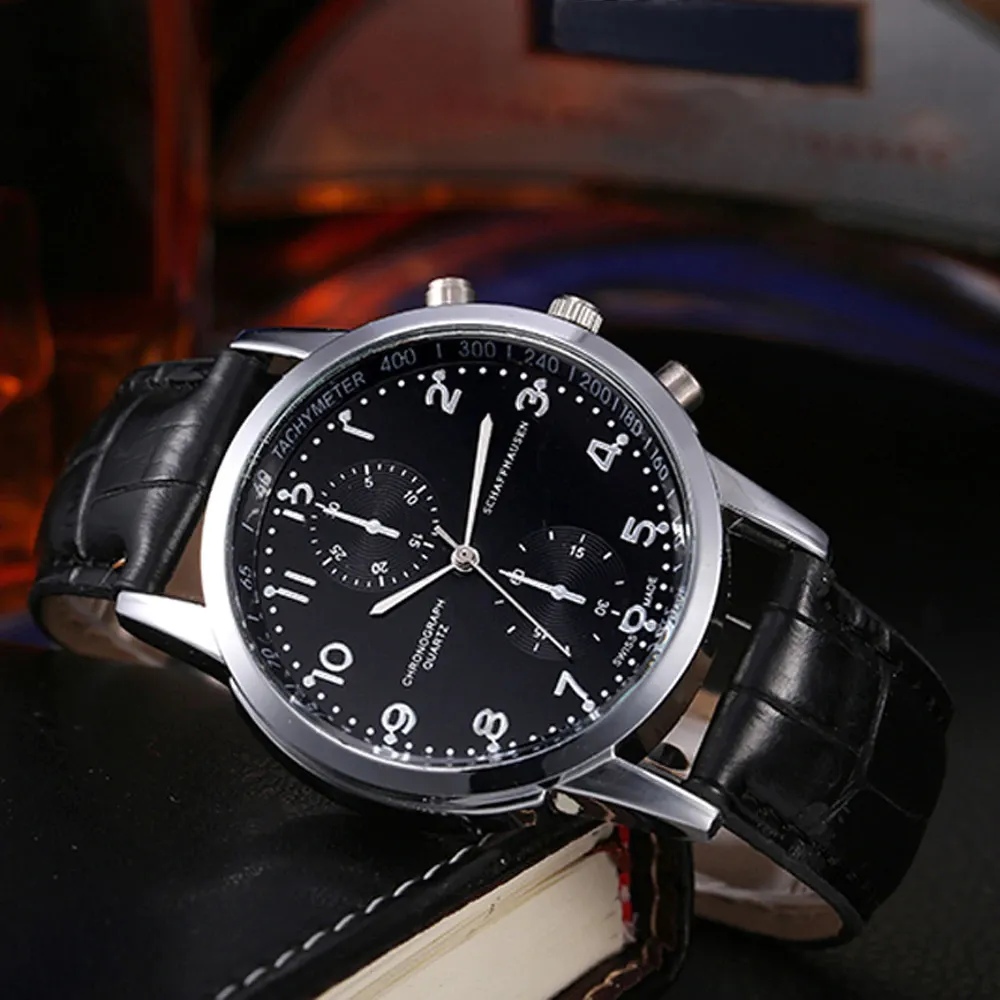 Quartz Wrist Watch With Steel Dial