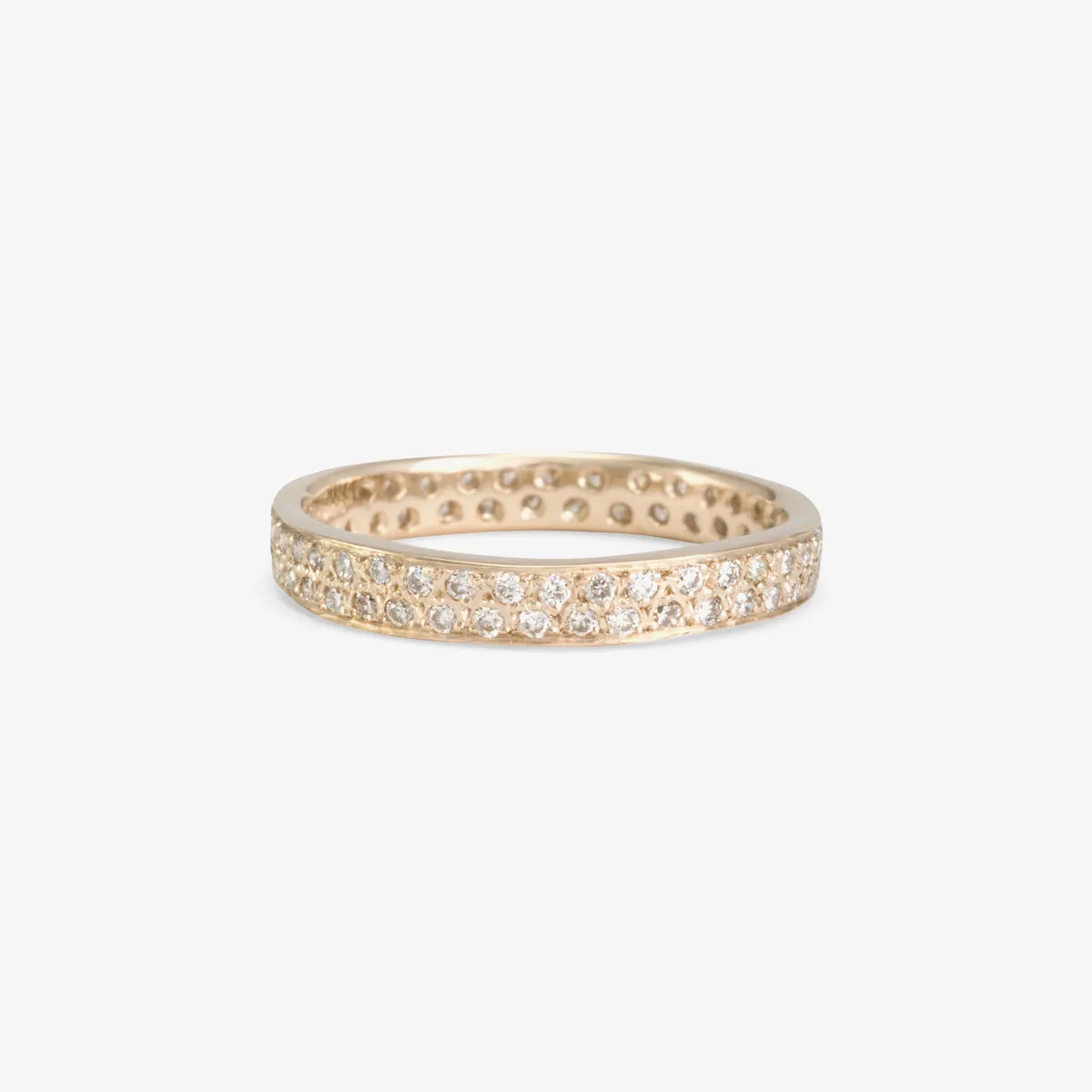 R7101W | White Diamond Double Eternity Band