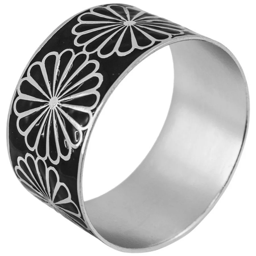 Retro Flower Cuff Bracelet