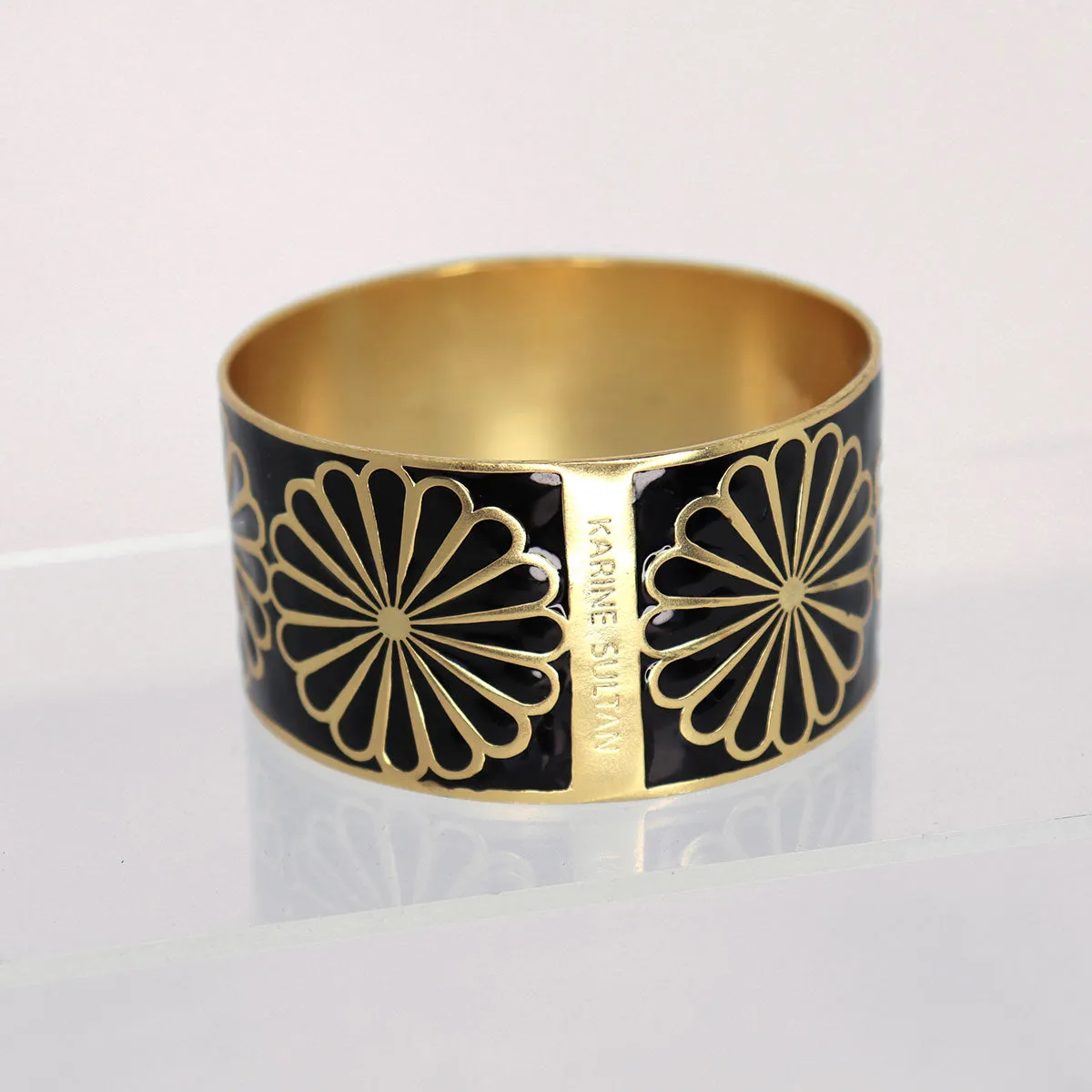 Retro Flower Cuff Bracelet